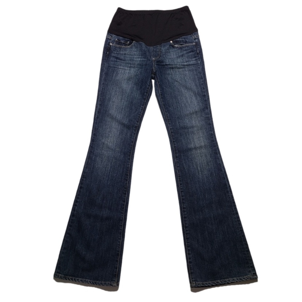 Paige Maternity Jeans Size 29 Laurel Canyon Bootcut Measures 32x35 Inseam